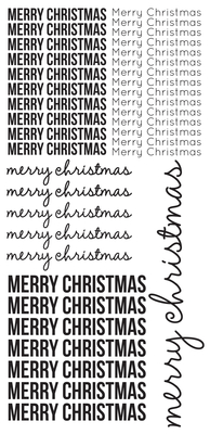 Kaisercraft-Merry Christmas Clear Sticker Sheet